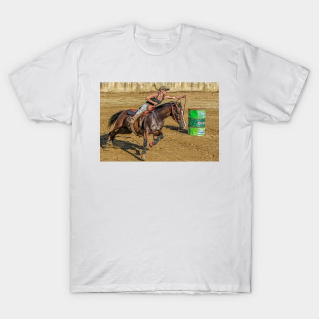 Barrel racer T-Shirt by joesaladino